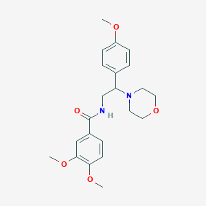 3,4-dimethoxy-N-(2-(4-methoxyphenyl)-2-morpholinoethyl)benzamide
