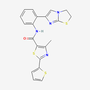 N-(2-(2,3-dihydroimidazo[2,1-b]thiazol-6-yl)phenyl)-4-methyl-2-(thiophen-2-yl)thiazole-5-carboxamide