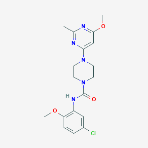 N-(5-chloro-2-methoxyphenyl)-4-(6-methoxy-2-methylpyrimidin-4-yl)piperazine-1-carboxamide