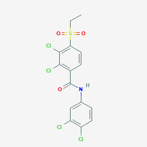 2,3-dichloro-N-(3,4-dichlorophenyl)-4-(ethylsulfonyl)benzenecarboxamide
