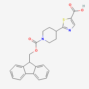 2-(1-{[(9H-fluoren-9-yl)methoxy]carbonyl}piperidin-4-yl)-1,3-thiazole-5-carboxylic acid