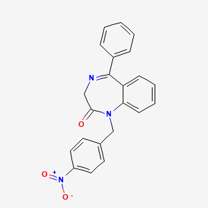1-(4-nitrobenzyl)-5-phenyl-1,3-dihydro-2H-1,4-benzodiazepin-2-one