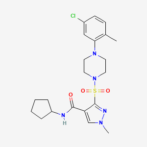 N-(4-bromo-3-methylphenyl)-2-(7-morpholin-4-yl-4-oxopyrimido[4,5-d]pyrimidin-3(4H)-yl)acetamide