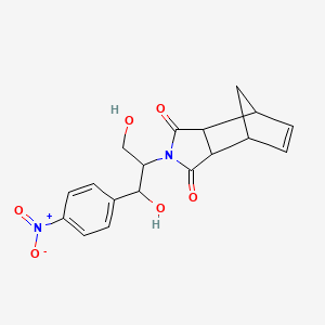 2-(1,3-dihydroxy-1-(4-nitrophenyl)propan-2-yl)-3a,4,7,7a-tetrahydro-1H-4,7-methanoisoindole-1,3(2H)-dione