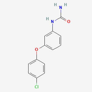 molecular formula C13H11ClN2O2 B2549560 1-(3-(4-Chlorophenoxy)phenyl)urea CAS No. 1956379-24-0