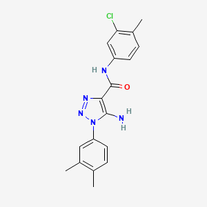 5-amino-N-(3-chloro-4-methylphenyl)-1-(3,4-dimethylphenyl)-1H-1,2,3-triazole-4-carboxamide
