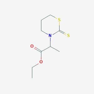 Ethyl 2-(2-thioxo-1,3-thiazinan-3-yl)propanoate