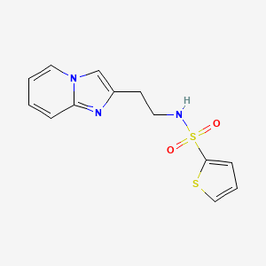 molecular formula C13H13N3O2S2 B2549575 N-(2-imidazo[1,2-a]pyridin-2-ylethyl)thiophene-2-sulfonamide CAS No. 868978-61-4