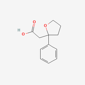 2-(2-Phenyloxolan-2-yl)acetic acid