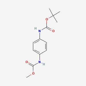 molecular formula C13H18N2O4 B2549595 Tert-butyl methyl 1,4-phenylenedicarbamate CAS No. 1430115-43-7