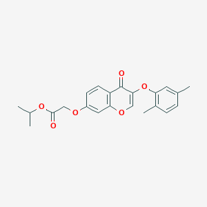 molecular formula C22H22O6 B254961 isopropyl {[3-(2,5-dimethylphenoxy)-4-oxo-4H-chromen-7-yl]oxy}acetate 