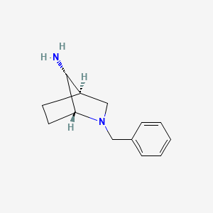 molecular formula C13H18N2 B2549616 (1R,4R,7R)-2-Benzyl-2-azabicyclo[2.2.1]heptan-7-amine CAS No. 2375249-05-9