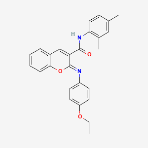 (2Z)-N-(2,4-dimethylphenyl)-2-[(4-ethoxyphenyl)imino]-2H-chromene-3-carboxamide