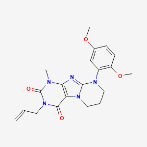 9-(2,5-dimethoxyphenyl)-1-methyl-3-prop-2-enyl-7,8-dihydro-6H-purino[7,8-a]pyrimidine-2,4-dione