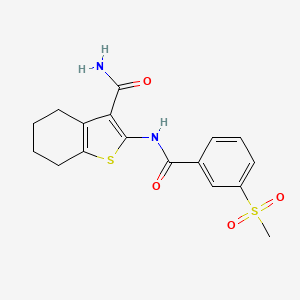 2-(3-(Methylsulfonyl)benzamido)-4,5,6,7-tetrahydrobenzo[b]thiophene-3-carboxamide