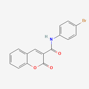 molecular formula C16H10BrNO3 B2549626 N-(4-bromophenyl)-2-oxo-2H-chromene-3-carboxamide CAS No. 74555-99-0
