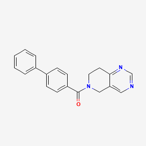 molecular formula C20H17N3O B2549652 [1,1'-biphenyl]-4-yl(7,8-dihydropyrido[4,3-d]pyrimidin-6(5H)-yl)methanone CAS No. 1797869-98-7