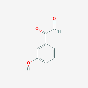 molecular formula C8H6O3 B2549653 3-Hydroxyphenylglyoxal CAS No. 70935-14-7