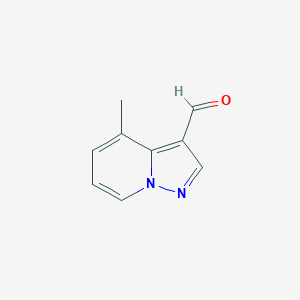 molecular formula C9H8N2O B2549654 4-甲基吡唑并[1,5-a]吡啶-3-甲醛 CAS No. 82819-04-3