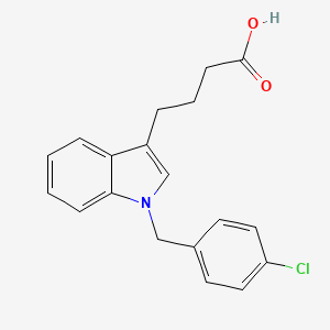 molecular formula C19H18ClNO2 B2549684 4-[1-(4-chlorobenzyl)-1H-indol-3-yl]butanoic acid CAS No. 219544-55-5