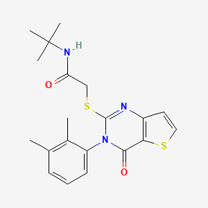 B2549731 N-tert-butyl-2-{[3-(2,3-dimethylphenyl)-4-oxo-3,4-dihydrothieno[3,2-d]pyrimidin-2-yl]sulfanyl}acetamide CAS No. 1291856-57-9
