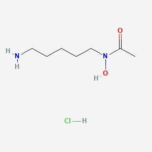 molecular formula C7H17ClN2O2 B2549733 N-(5-Aminopentyl)-N-hydroxyacetamide hydrochloride CAS No. 91773-82-9