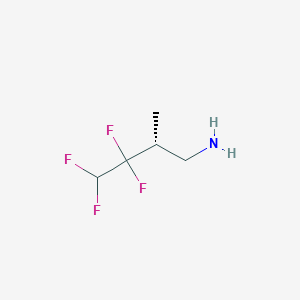 molecular formula C5H9F4N B2549742 (2R)-3,3,4,4-Tetrafluoro-2-methylbutan-1-amine CAS No. 2248173-33-1