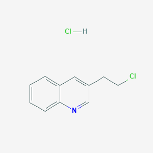 molecular formula C11H11Cl2N B2549755 3-(2-Chloroethyl)quinoline hydrochloride CAS No. 2368871-60-5