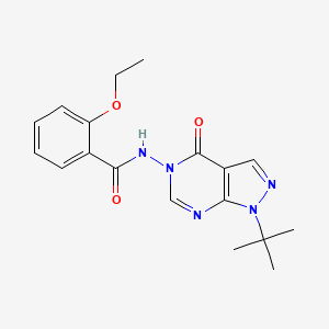 molecular formula C18H21N5O3 B2549789 N-(1-(tert-butyl)-4-oxo-1H-pyrazolo[3,4-d]pyrimidin-5(4H)-yl)-2-ethoxybenzamide CAS No. 899751-49-6