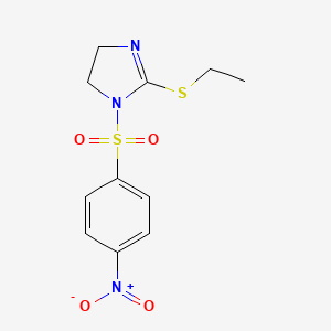 2-Ethylsulfanyl-1-(4-nitrophenyl)sulfonyl-4,5-dihydroimidazole