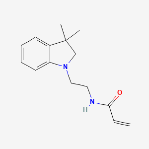 molecular formula C15H20N2O B2549844 N-[2-(3,3-Dimethyl-2H-indol-1-yl)ethyl]prop-2-enamide CAS No. 2411295-03-7