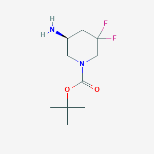 molecular formula C10H18F2N2O2 B2549846 tert-butyl (5S)-5-amino-3,3-difluoropiperidine-1-carboxylate CAS No. 2055848-76-3
