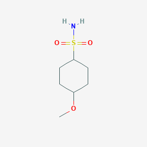 molecular formula C7H15NO3S B2549896 4-Methoxycyclohexane-1-sulfonamide CAS No. 1565713-65-6
