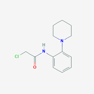molecular formula C13H17ClN2O B2549902 2-chloro-N-[2-(piperidin-1-yl)phenyl]acetamide CAS No. 505066-75-1