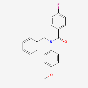 molecular formula C21H18FNO2 B2549927 N-benzyl-4-fluoro-N-(4-methoxyphenyl)benzamide CAS No. 338400-62-7
