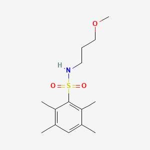 molecular formula C14H23NO3S B2549955 N-(3-methoxypropyl)-2,3,5,6-tetramethylbenzenesulfonamide CAS No. 886129-18-6