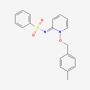 molecular formula C19H18N2O3S B2549961 N-[(2E)-1-[(4-Methylphenyl)methoxy]-1,2-dihydropyridin-2-ylidene]benzenesulfonamide CAS No. 72805-23-3