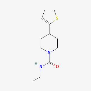 molecular formula C12H18N2OS B2550015 N-ethyl-4-(thiophen-2-yl)piperidine-1-carboxamide CAS No. 1705193-02-7