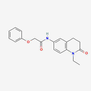 molecular formula C19H20N2O3 B2550037 N-(1-ethyl-2-oxo-1,2,3,4-tetrahydroquinolin-6-yl)-2-phenoxyacetamide CAS No. 922052-95-7