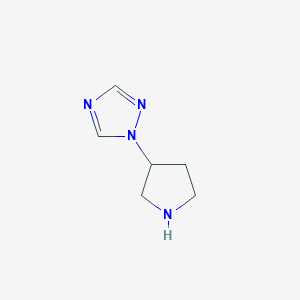 molecular formula C6H10N4 B2550053 1-(pyrrolidin-3-yl)-1H-1,2,4-triazole CAS No. 708204-49-3