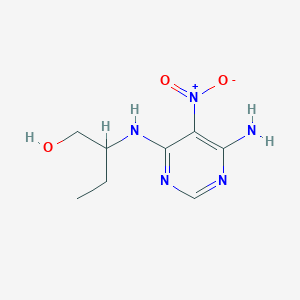 2-[(6-Amino-5-nitropyrimidin-4-yl)amino]butan-1-ol