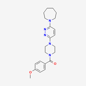 (4-(6-(Azepan-1-yl)pyridazin-3-yl)piperazin-1-yl)(4-methoxyphenyl)methanone