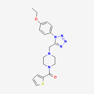 (4-((1-(4-ethoxyphenyl)-1H-tetrazol-5-yl)methyl)piperazin-1-yl)(thiophen-2-yl)methanone