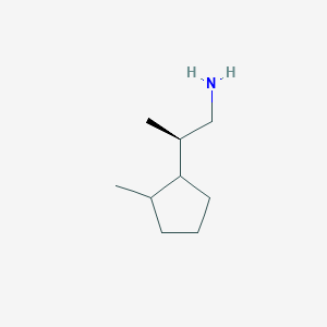 (2R)-2-(2-Methylcyclopentyl)propan-1-amine