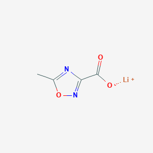 molecular formula C4H3LiN2O3 B2550133 Lithium(1+) ion 5-methyl-1,2,4-oxadiazole-3-carboxylate CAS No. 2095410-46-9