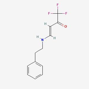 (3E)-1,1,1-trifluoro-4-[(2-phenylethyl)amino]but-3-en-2-one