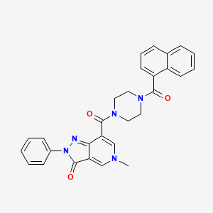 7-(4-(1-naphthoyl)piperazine-1-carbonyl)-5-methyl-2-phenyl-2H-pyrazolo[4,3-c]pyridin-3(5H)-one