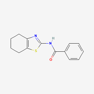 molecular formula C14H14N2OS B2550139 N-(4,5,6,7-tetrahydro-1,3-benzothiazol-2-yl)benzamide CAS No. 303755-82-0