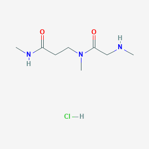 N-Methyl-3-[methyl-[2-(methylamino)acetyl]amino]propanamide;hydrochloride