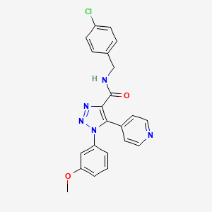 N-(4-chlorobenzyl)-1-(3-methoxyphenyl)-5-(pyridin-4-yl)-1H-1,2,3-triazole-4-carboxamide